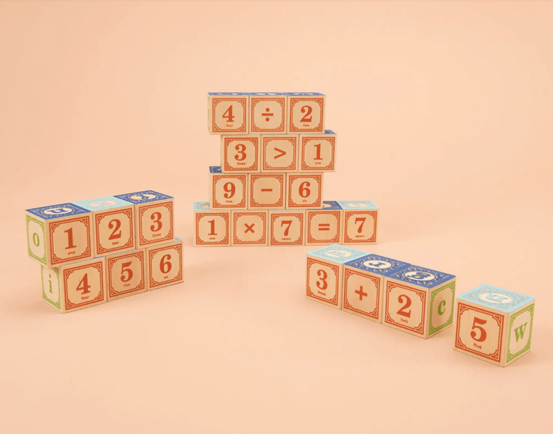 Uncle Goose Classic Lowercase ABC Blocks | Educational Toys | Wooden Blocks |  Back Side |SavvyMama