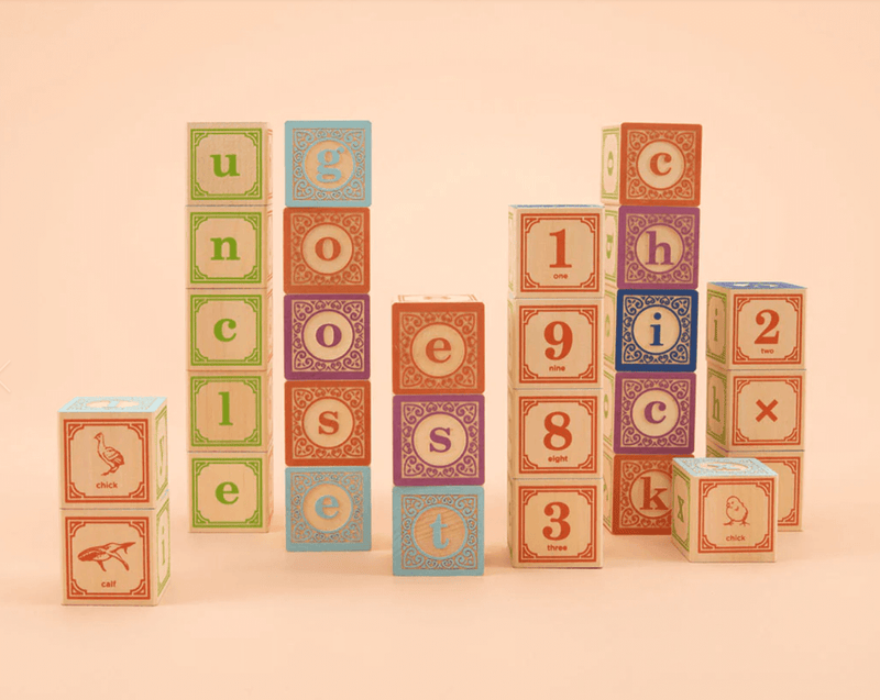 Uncle Goose Classic Lowercase ABC Blocks | Educational Toys | Wooden Blocks | SavvyMama