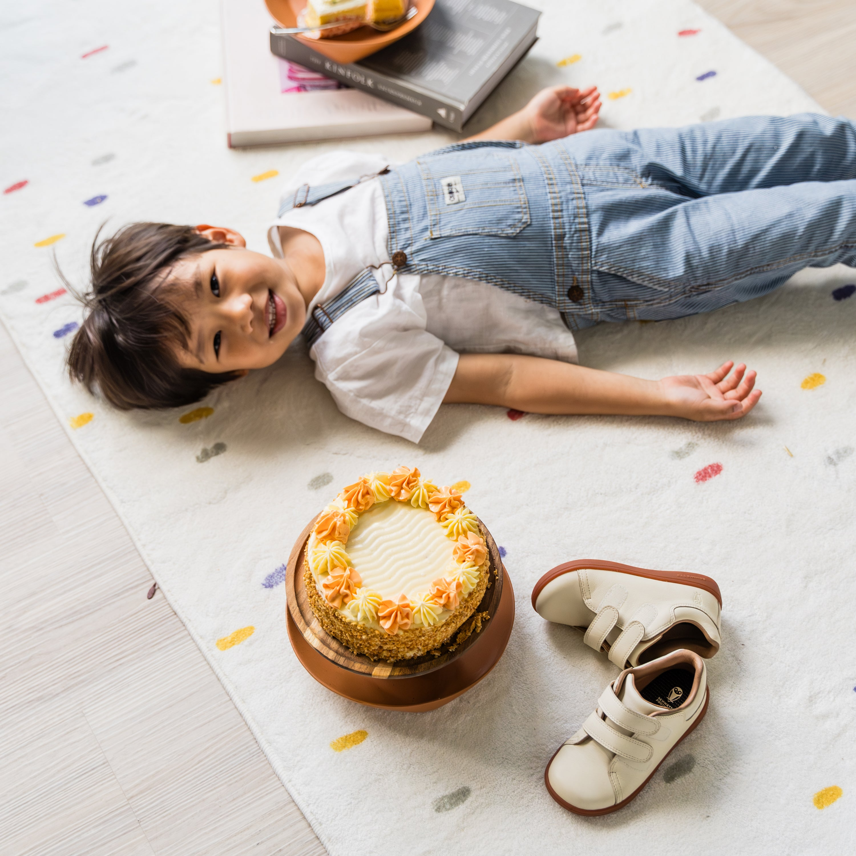Schwette Footwear | Flanay (Toddler) in Buttercream White