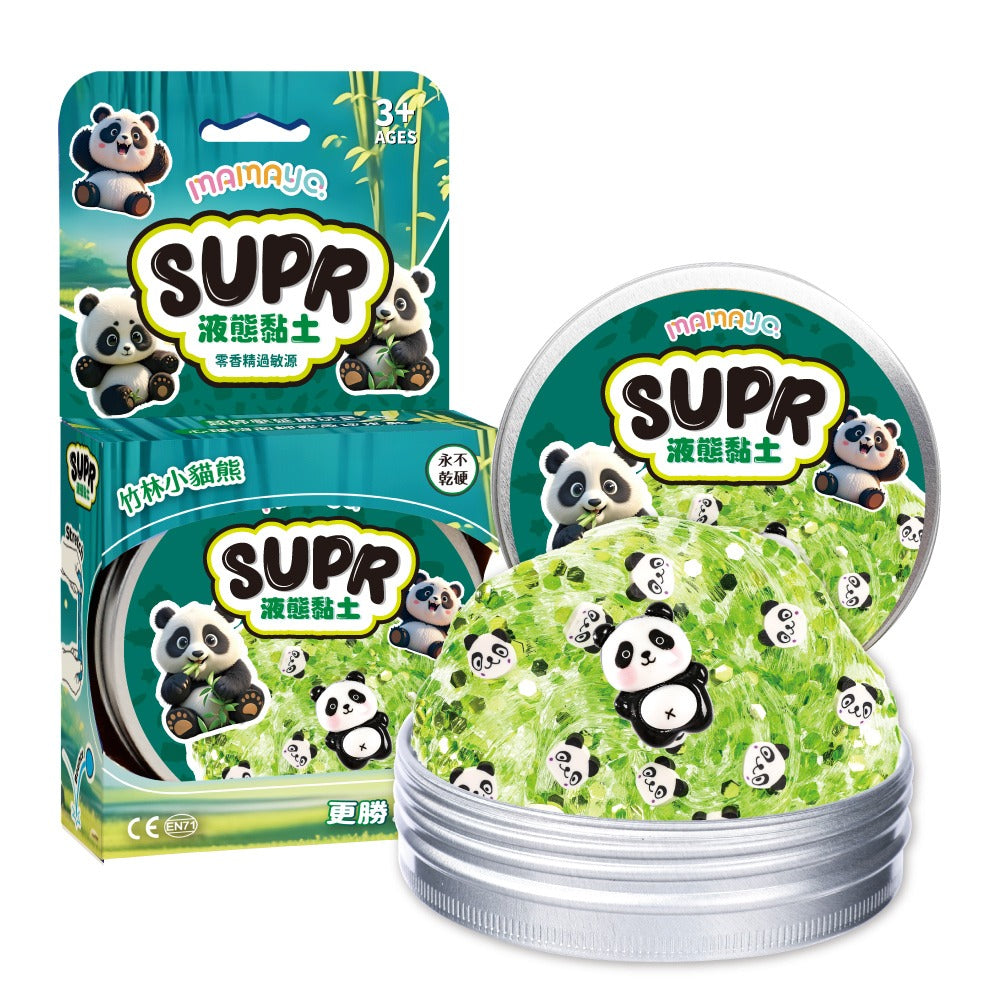 Mamayo Panda Bamboo Slime – Non-Toxic Sensory Toy for Kids with a Stretchy Never-Dry Texture