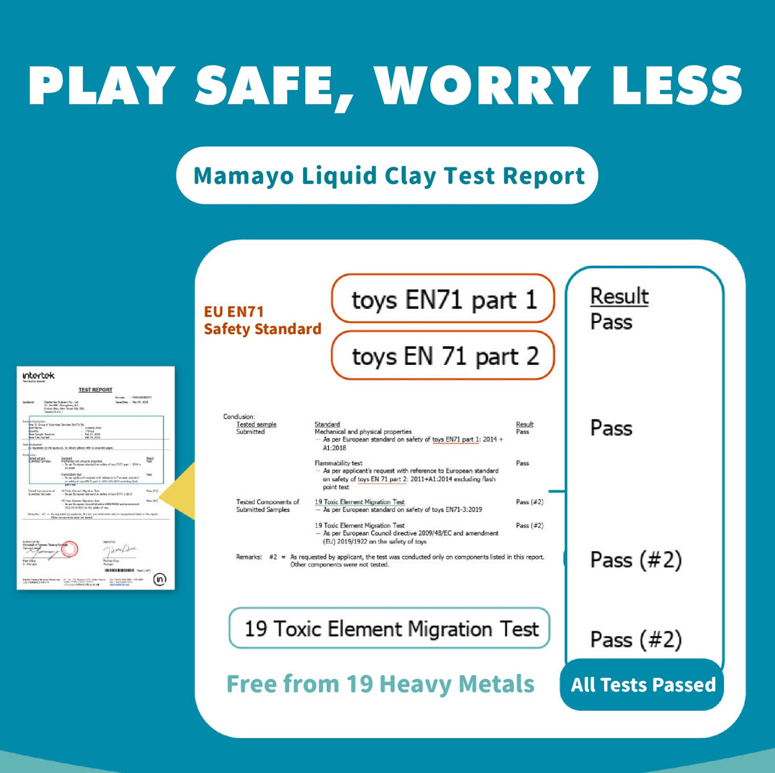 Mamayo liquid clay EU EN71 certified sensory toy for kids|heavy metal free|non-messy stretchy|sensory play clay|icecream yellow