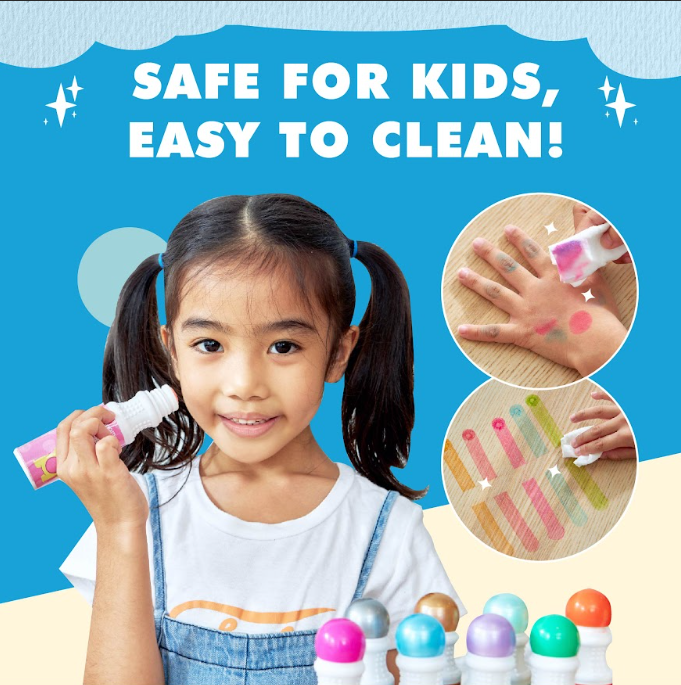 Mamayo|washable dot markers|safe|non toxic kids art supplies|sensory play|creative learning