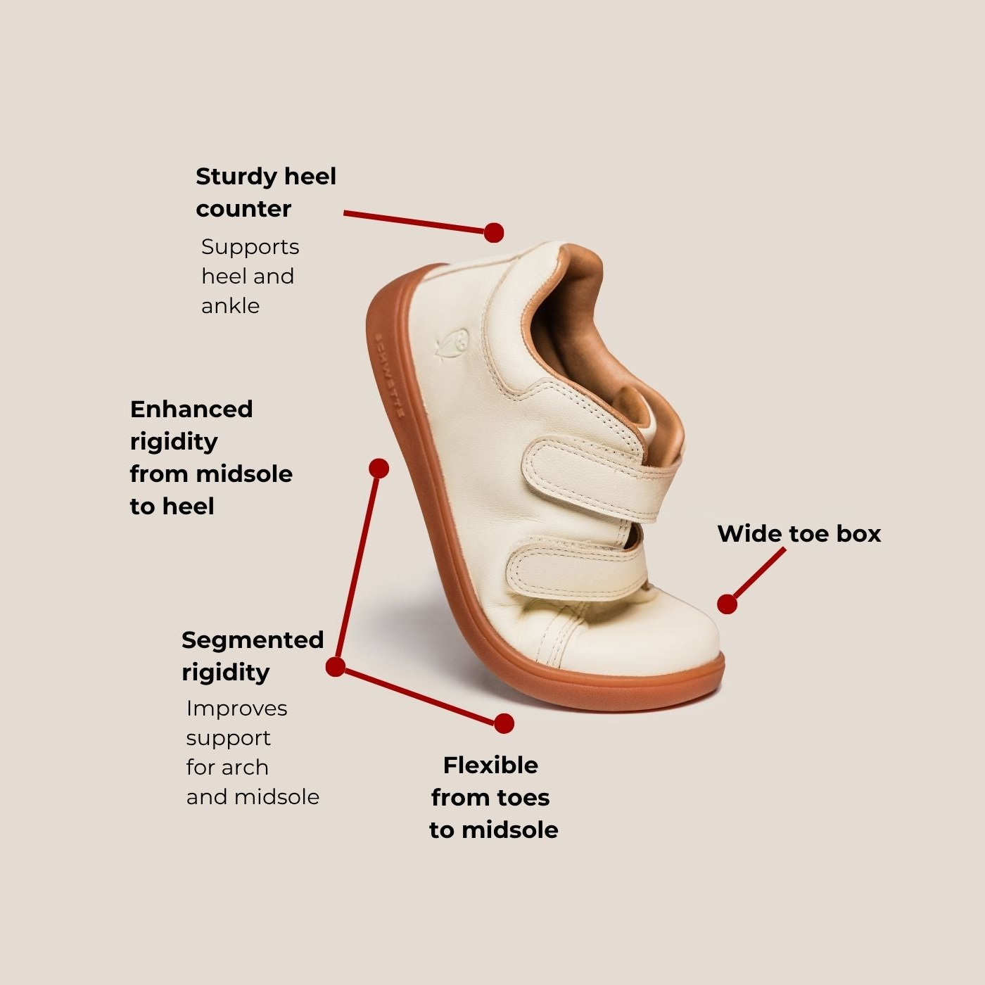 Schwette Footwear | Flanay (Toddler) in Buttercream White