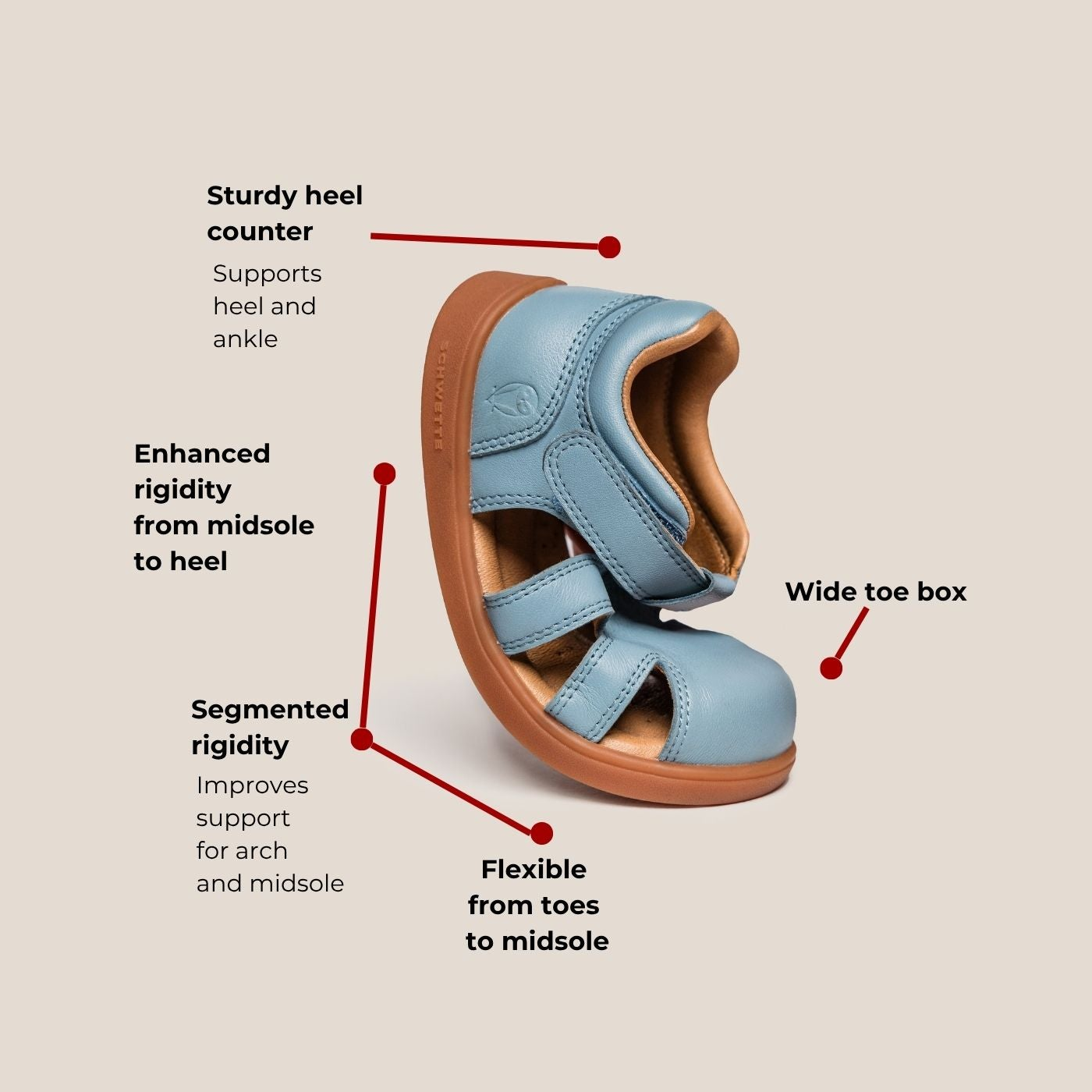 Schwette Footwear | Joyeux (Toddler) in Dasher Blue