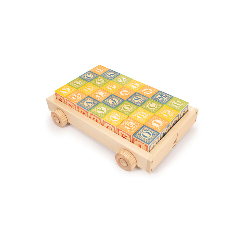 Uncle Goose | Classic ABC Blocks with Wagon