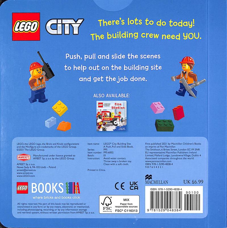 Books | LEGO Building Site: A Push, Pull and Slide Book
