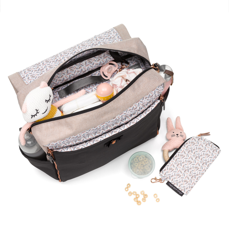 Petunia Pickle Bottom | Boxy Backpack : Sand/Black