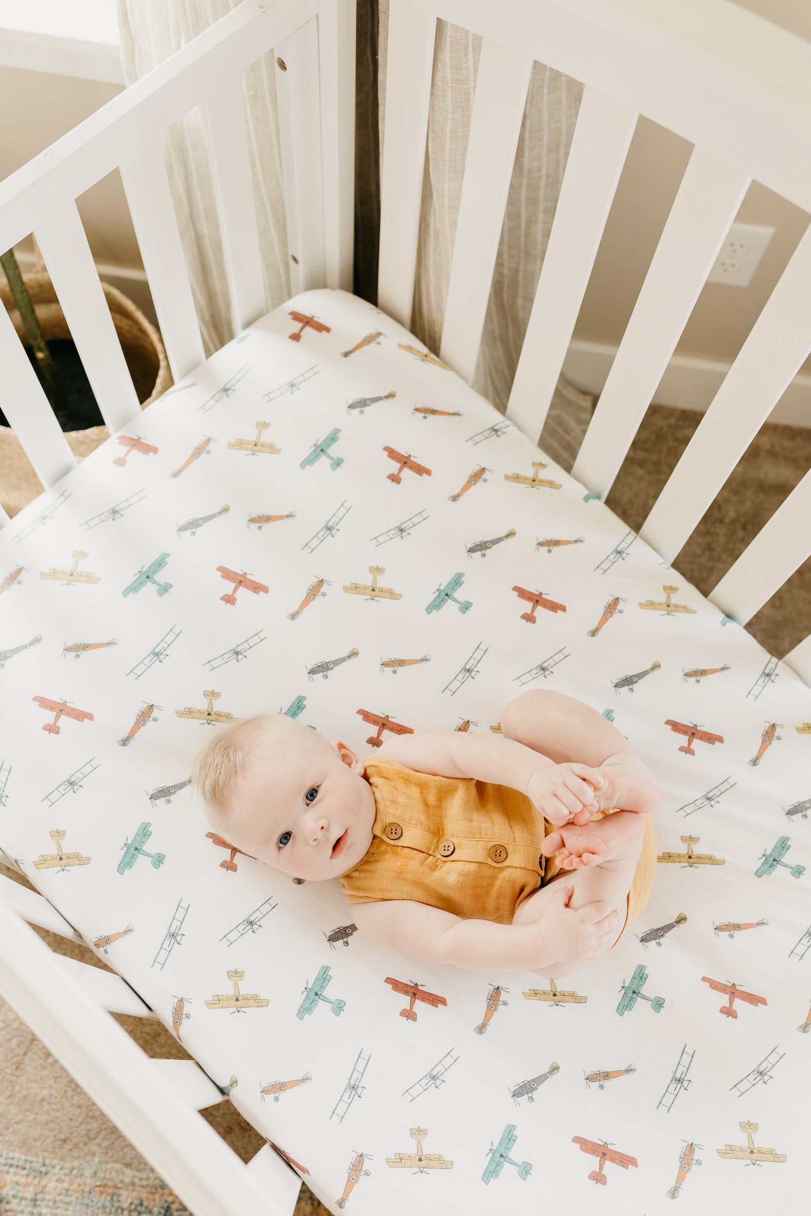 Copper Pearl | Crib Sheets - Ace