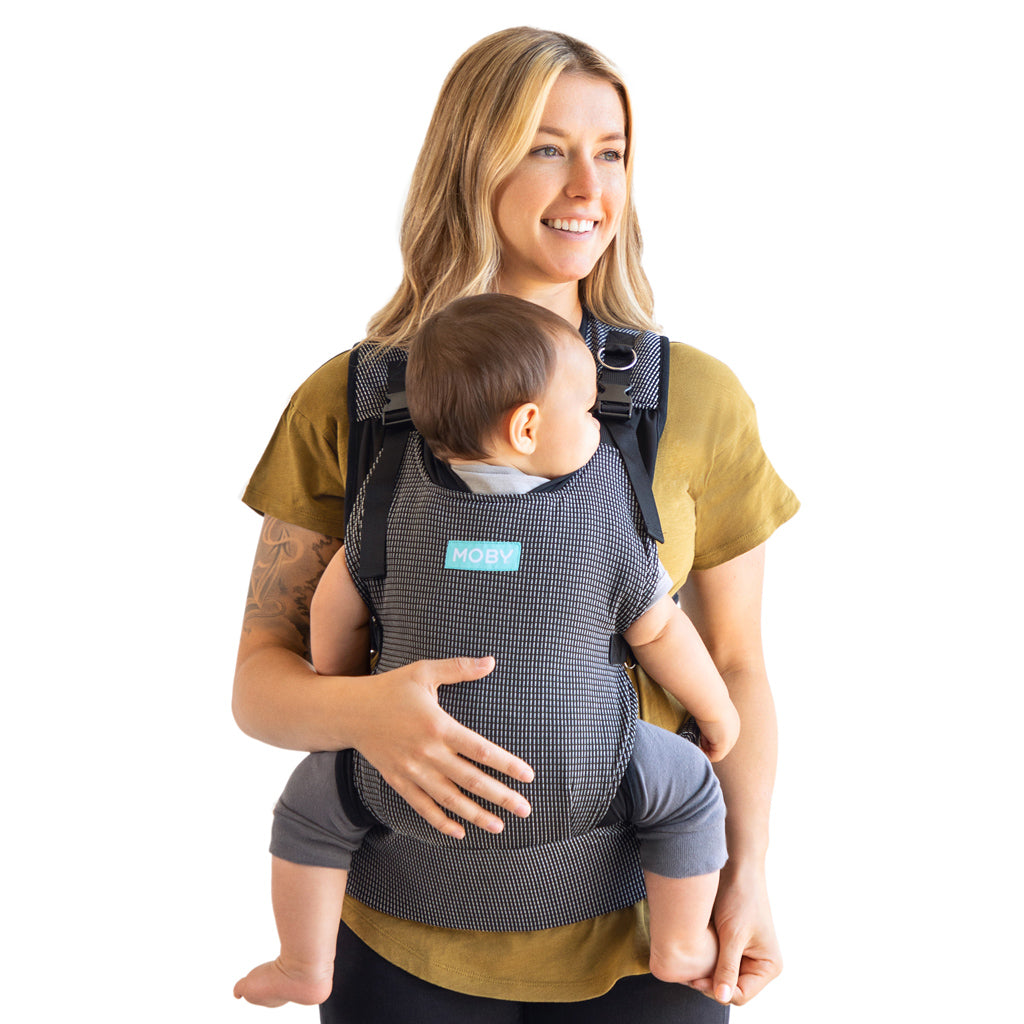 Moby baby wrap front facing shop