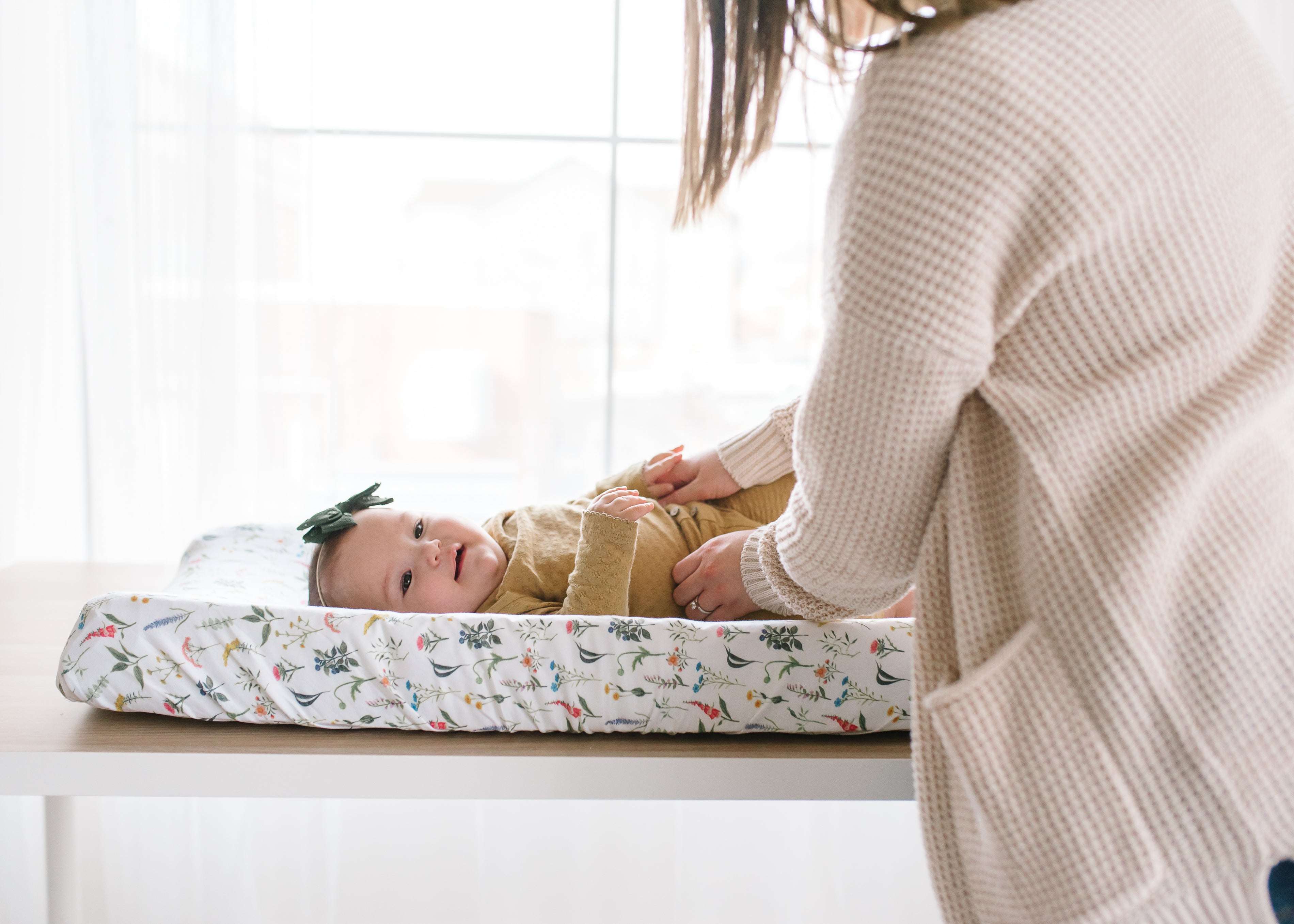 Copper Pearl | Diaper Changing Pad Cover - Aspen