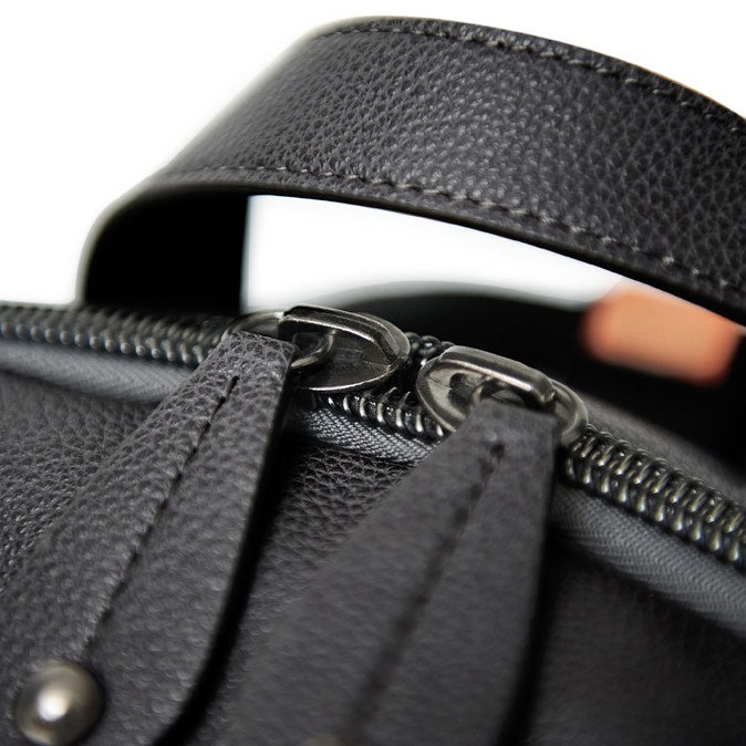 Pacapod Hartland Pack | Diaper Backpack |Top Detail View | Black | SavvyMamaSG